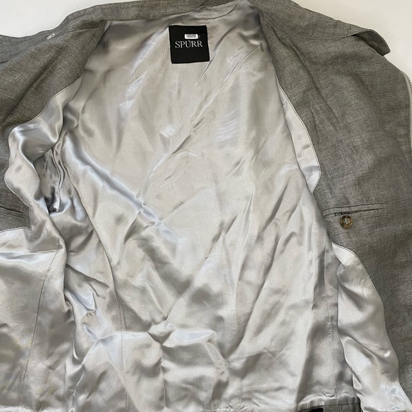 Simon Spurr | Linen motto zipper jacket - Picture 6 of 8